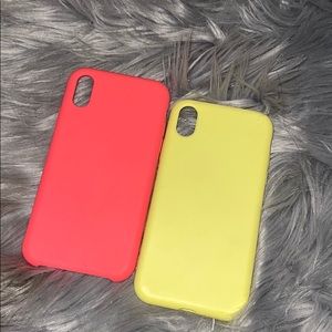 iPhone XR SILICONE VELVET LINED CASE